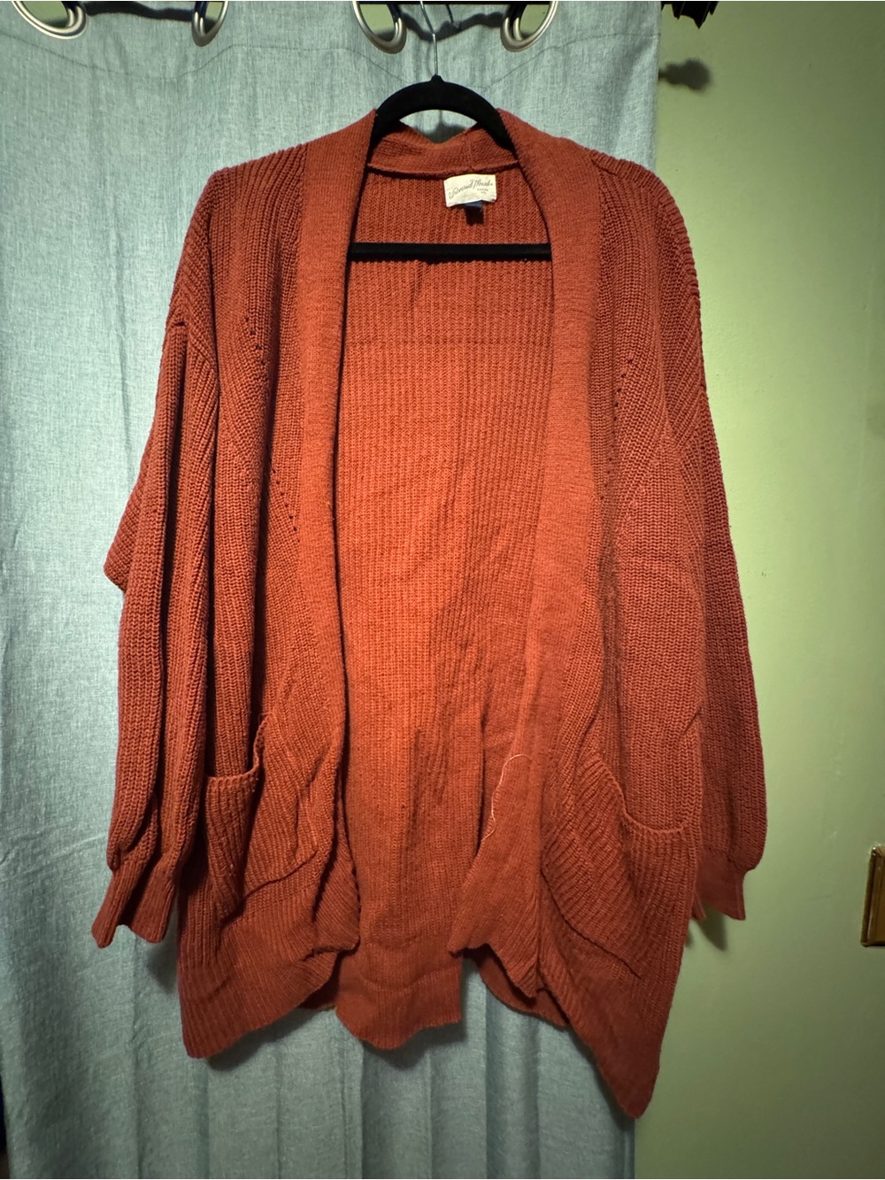 Universal Thread Open-Front Cardigan Sweater - Rust